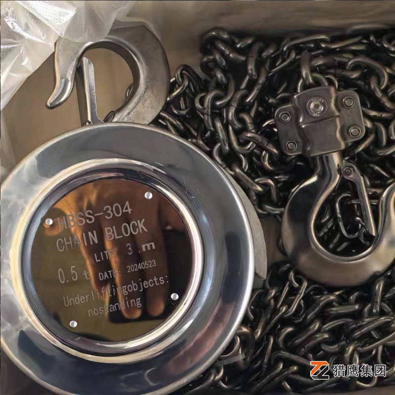 成功使用不銹鋼手拉葫蘆進行重型機械維護